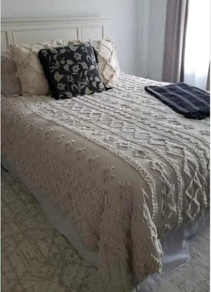 Customer gallery photo of tufted bedding in a bedroom