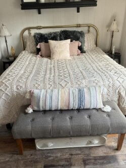 Customer gallery photo of boho bedding styled at home